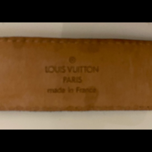 Louis Vuitton LV blue monogram de in belt - Picture 5 of 12